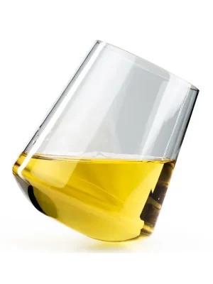 Sleva GSI nepřevrhnutelná plastová sklenička STEMLESS WINE GLASS