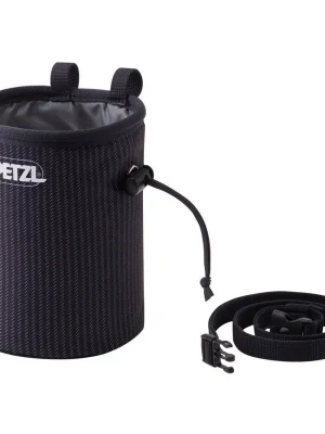 Petzl BANDI CHALK STRIPES pytlík na magnézium pruhovaný černý Omezená Nabídka