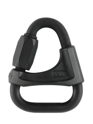Must-Have Petzl DELTA N 8 ČERNÁ šroubovací spojka s dělící příčkou