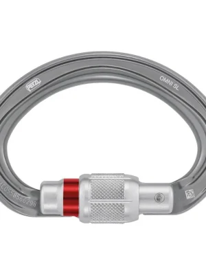 Vysoce Kvalitní Petzl OMNI SCREW LOCK vícesměrová karabina s pojistkou
