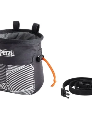 Petzl SAKAPOCHE BLACK DAZZLE pytlík na magnézium černý s potiskem Doprava Zdarma