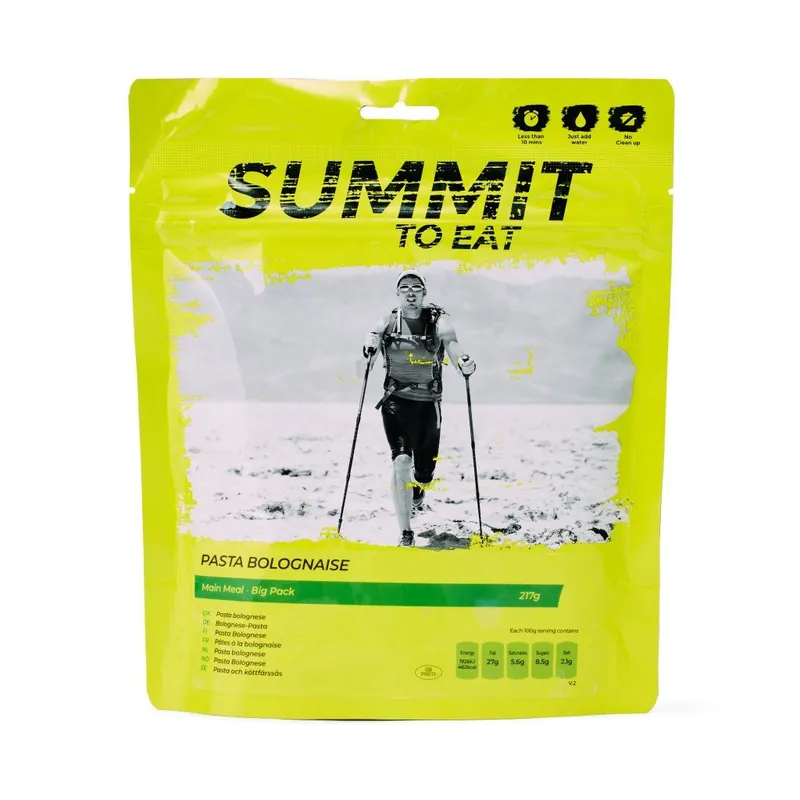 Autentický SUMMIT TO EAT dehydrovaná strava BOLOŇSKÉ TĚSTOVINY