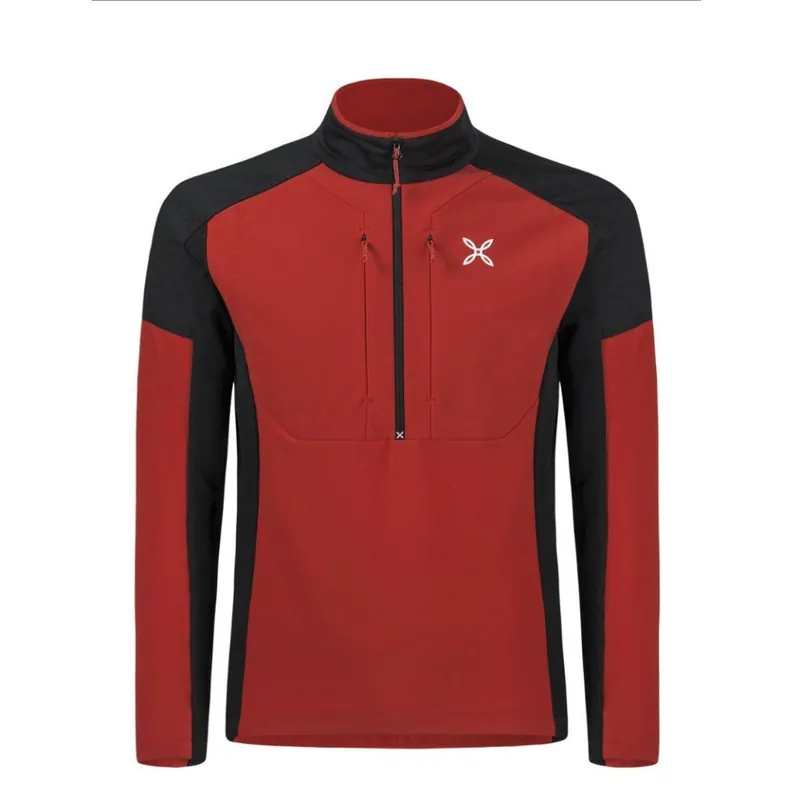 Pouze Dnes MONTURA mikina FORCE ANORAK červeno/černá