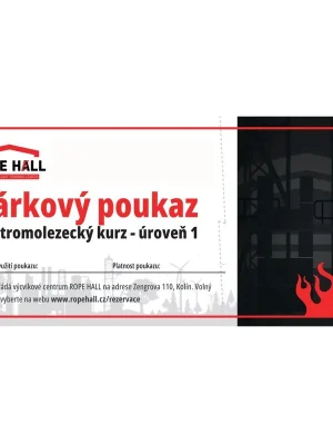 Značkový Dárkový poukaz na Stromolezecký kurz - Úroveň 1