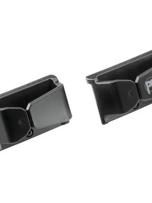 Výhodná Nabídka Petzl LANYARD CONNECTOR HOLDER BLACK černé držáky spojek - 2 ks