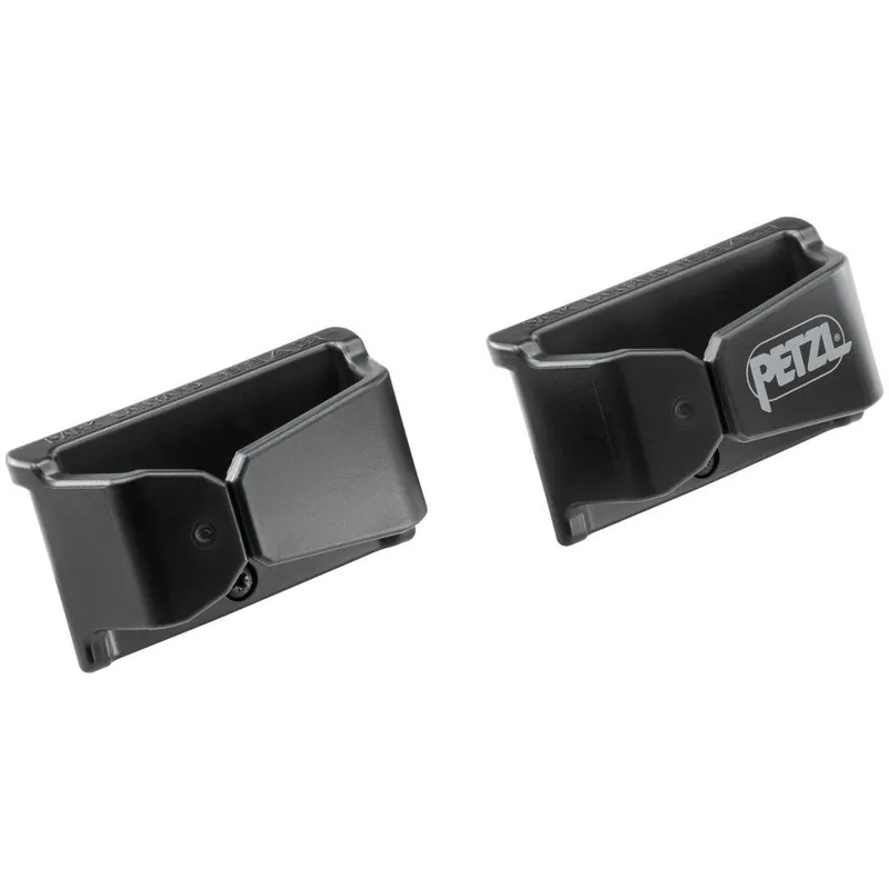Výhodná Nabídka Petzl LANYARD CONNECTOR HOLDER BLACK černé držáky spojek - 2 ks