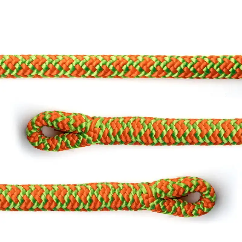 Cousin Trestec arboristické lano Atrax 11,6 mm s 2 oky zelená/oranžová Vysoce Kvalitní