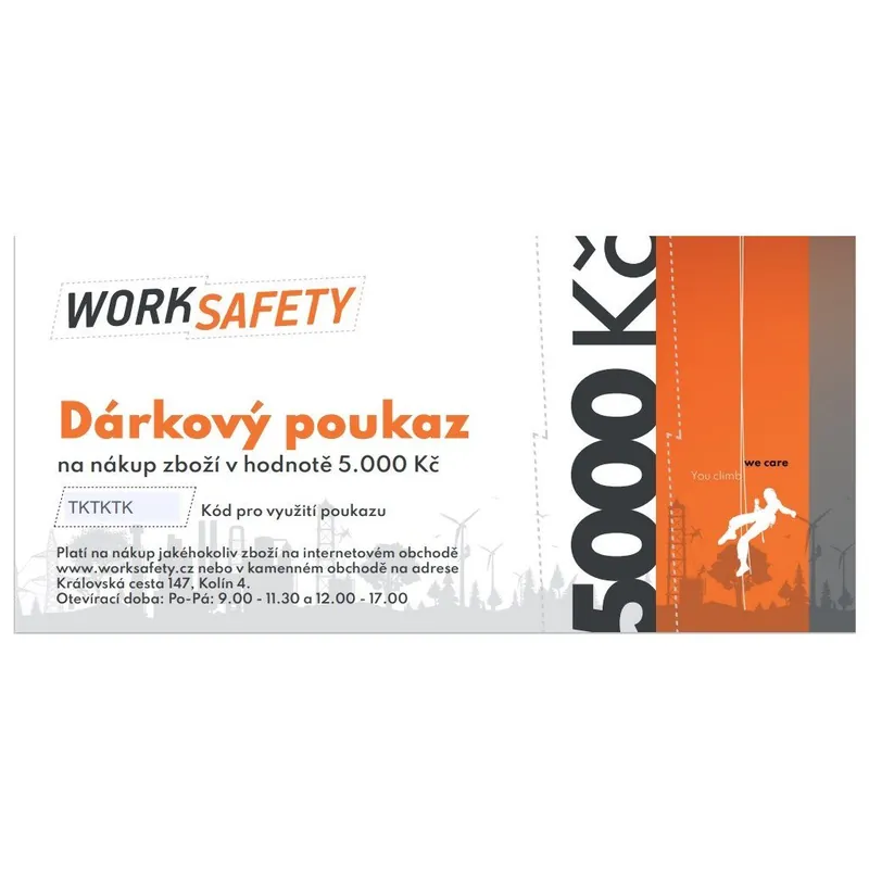 Dárkový poukaz - 5000Kč Vrácení Zdarma