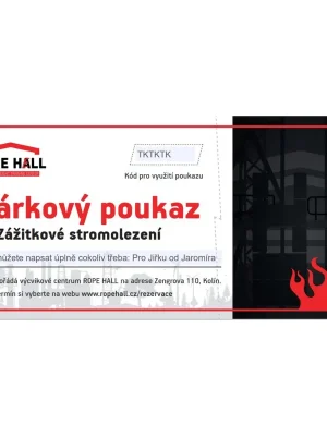Dárkový poukaz na Zážitkové stromolezení Jen Po Omezenou Doba