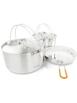 GSI OUTDOORS Glacier Stainless Troop Cookset Hit Sezóny