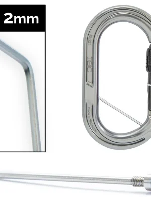Oblíbený ISC karabina KL121 Oval Screwgate captive pin
