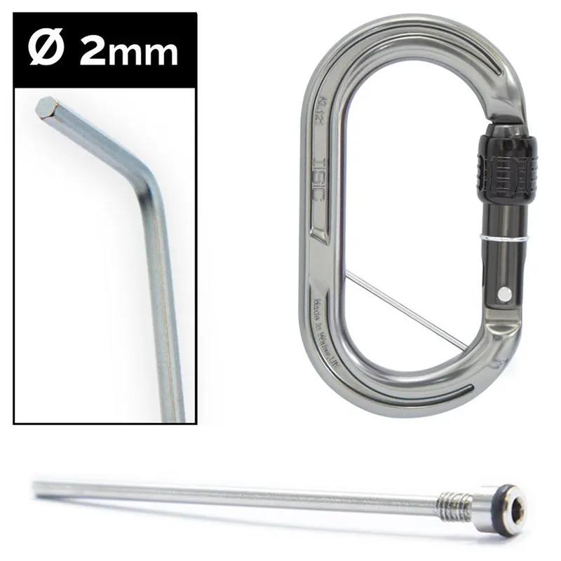 Oblíbený ISC karabina KL121 Oval Screwgate captive pin