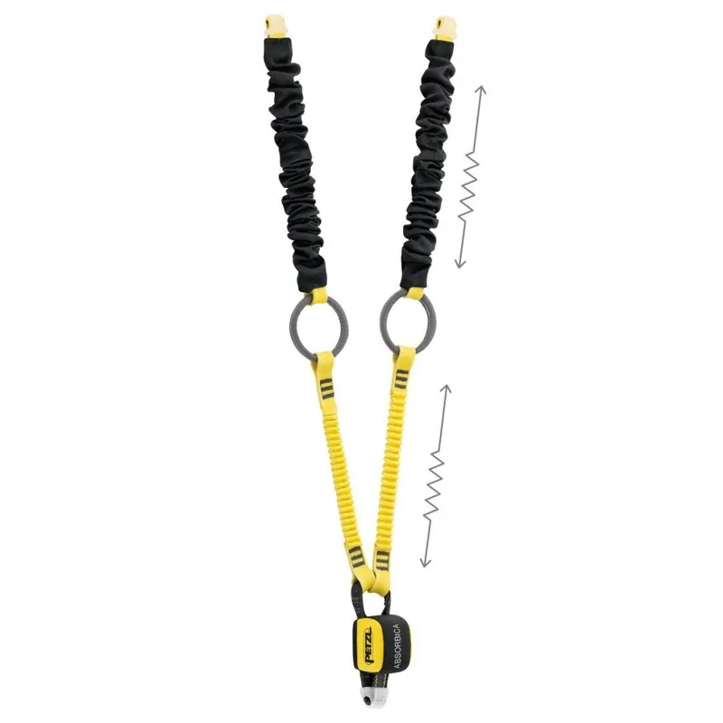 Petzl ABSORBICA-Y TIE BACK 150 cm tlumič pádu bez karabin Nejprodávanější
