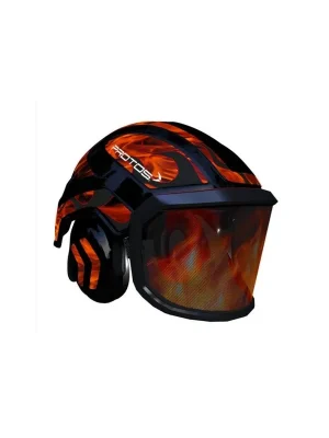Hit Sezóny Protos Integral přilba ARBORIST FLAMES s magnetickým páskem