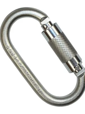 RidgeGear karabina ocelová ovál Twist Lock RGK2 Horká Nabídka