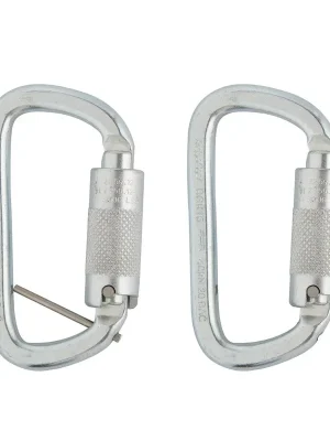 RidgeGear ocelová karabina Triple Lock s příčkou RGK15 Kup Teď