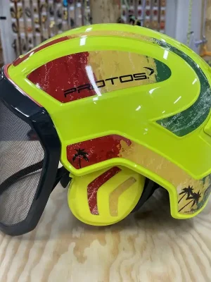 Rychlé Dodání Protos Integral přilba FOREST hi-vis žlutá/jamaica