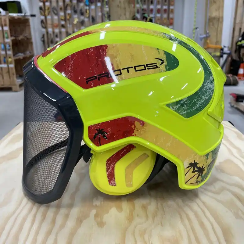 Rychlé Dodání Protos Integral přilba FOREST hi-vis žlutá/jamaica