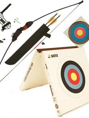 YATE Lukostřelecký set Chameleon v krabici (terčovnice, 2 šípy) 16 lbs Autentický