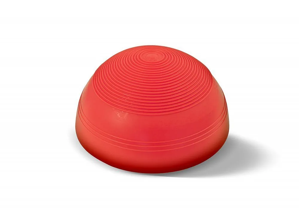 Autentický LEDRAGOMMA TONKEY Balanční polokoule HALF BALL 14 cm - červená