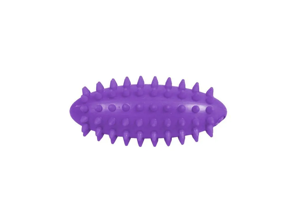Horká Nabídka Masážní vajíčko s bodlinkami 11 cm plněné pískem 250 g - fialová