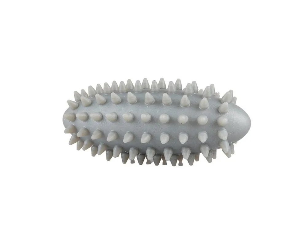 Expresní Doručení Masážní vajíčko s bodlinkami 11 cm plněné pískem 250g - šedá