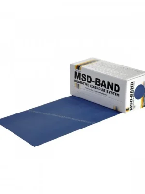 MSD-BAND Cvičební pás Latex Free, 5.5m extra tuhý, modrý (krabička) Bezpečná Platba