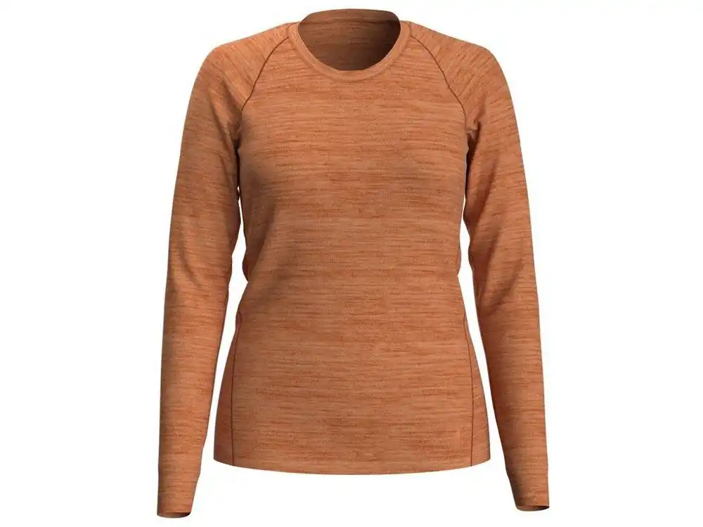 SMARTWOOL Dámské triko W MERINO 150 PLANT-BAS DYE BSL LONG SLEEVE B sumsndchrymngowsh – oranžové Nejprodávanější