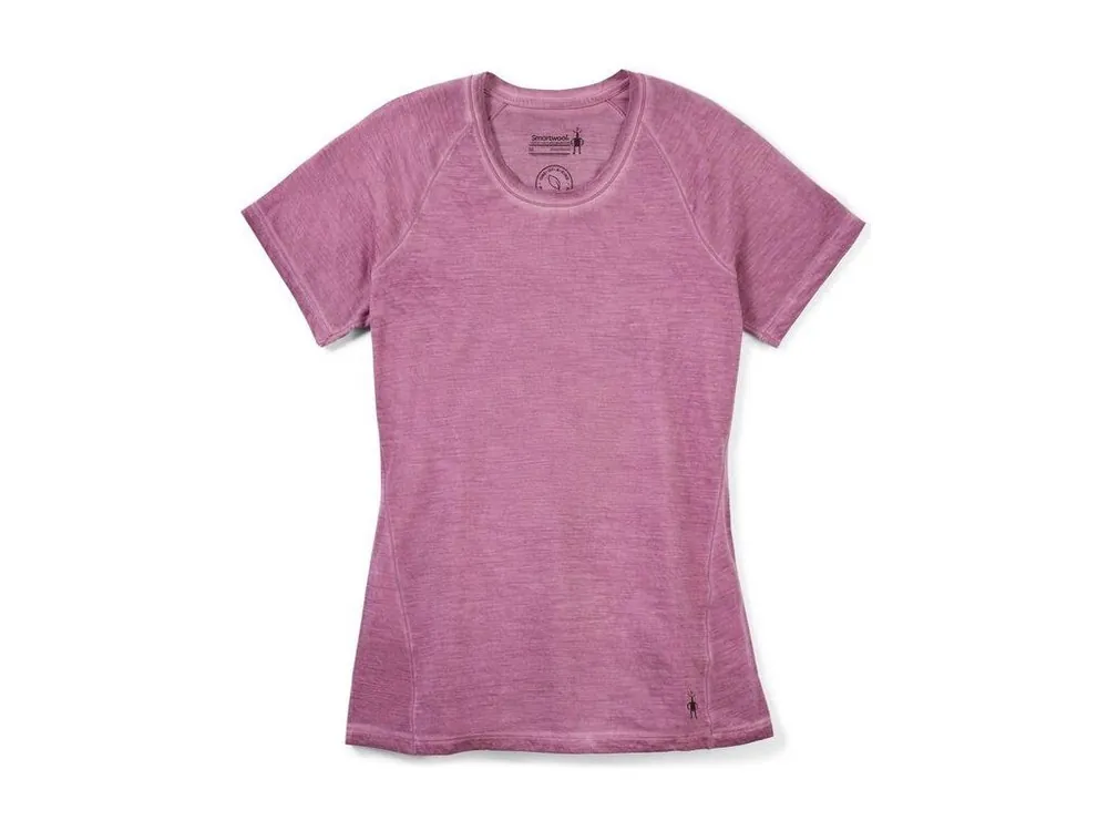 Must-Have SMARTWOOL Dámské triko W MERINO 150 PLANT-BAS DYE BSL SHORT SLEEVE B sumesndpurplwsh – fialové