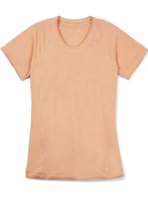 SMARTWOOL Dámské triko W MERINO 150 PLANT-BAS DYE BSL SHORT SLEEVE B sumsndchrymngowsh – oranžové Nakupujte Hned