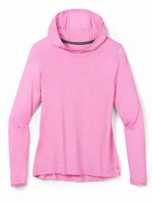 SMARTWOOL Dámská mikina W MERINO SPORT 120 HOODIE fiji flower – růžová Výhodná Nabídka