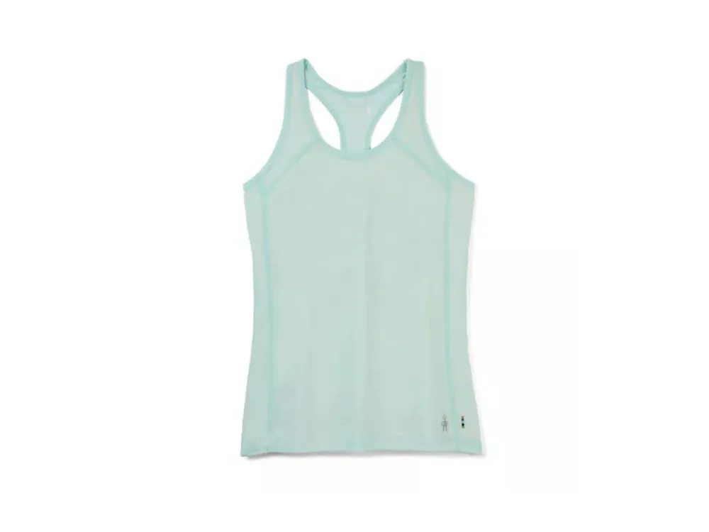 Jen Po Omezenou Doba SMARTWOOL Dámské tílko W MERINO SPORT 120 RACERBACK TANK bleached aqua – modré