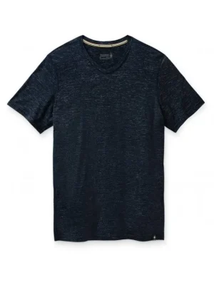 SMARTWOOL Pánské triko M EVERYDAY EXPLORATION MERINO V-NECK TEE deep navy heather – modré Nakupujte Hned