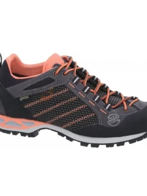 Nejprodávanější HANWAG Dámské trekové boty MAKRA LOW LADY GTX asphalt/orink - oranžové