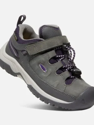 Cenový Hit KEEN Dětské boty TARGHEE LOW WP YOUTH magnet/tillandsia purple - černé