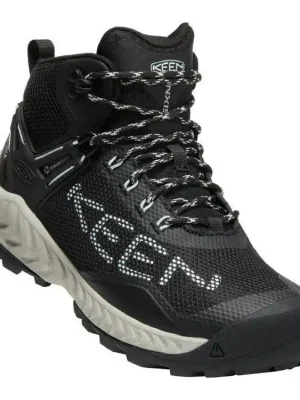 KEEN Dámské boty NXIS EVO MID WP WOMEN black/blue glass - černé Vrácení Zdarma