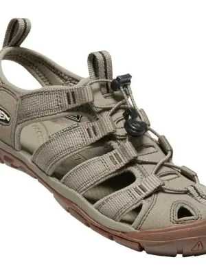 Must-Have KEEN Dámské sandály CLEARWATER CNX WOMEN timberwolf/timberwolf - hnědé