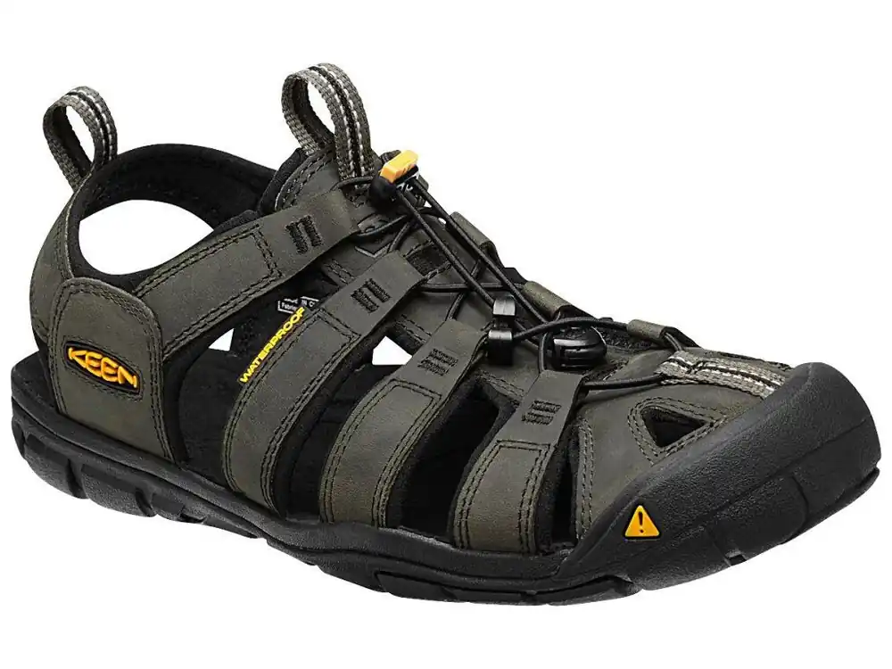 Ihned K Objednání KEEN Pánské sandály CLEARWATER CNX LEATHER MEN magnet/black - černé