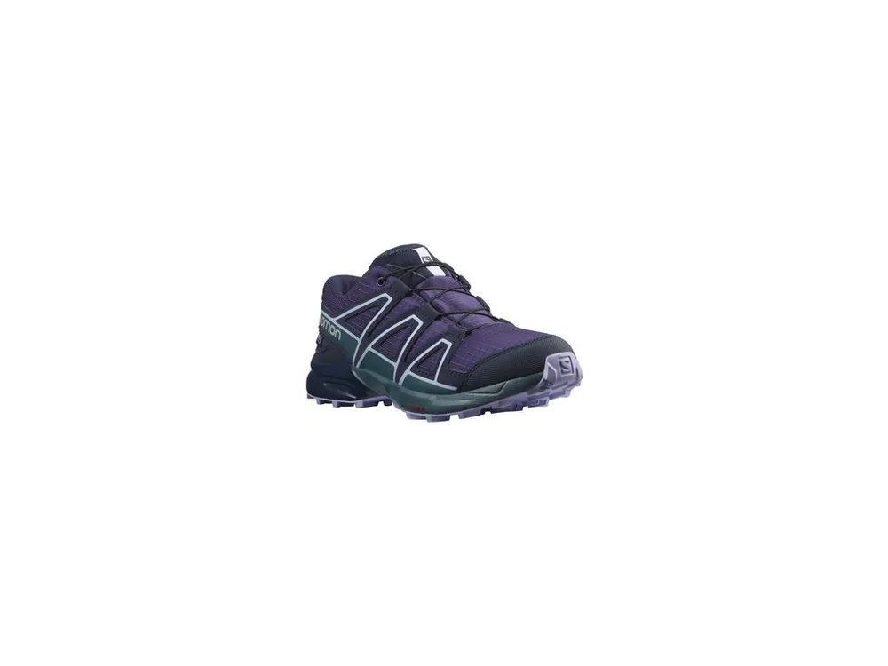 SALOMON Dětské běžecké boty SPEEDCROSS CSWP J grape juice/mallard blue blue - modré Nejprodávanější
