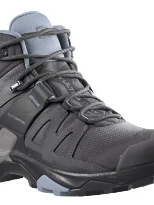 SALOMON Dámské turistické boty X ULTRA 4 MID GTX W magnet/black/zen blue - černé Dokud Zásoby Vydrží