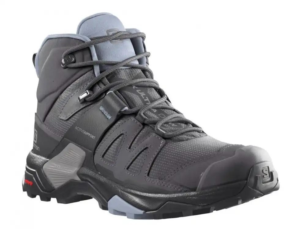 SALOMON Dámské turistické boty X ULTRA 4 MID GTX W magnet/black/zen blue - černé Dokud Zásoby Vydrží