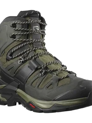 SALOMON Pánské trekové boty QUEST 4 GTX olive night/peat/safari - zelené Dokud Zásoby Vydrží