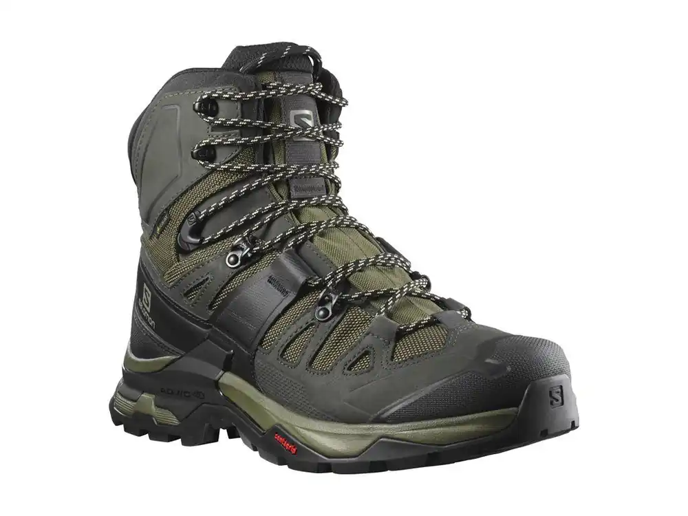 SALOMON Pánské trekové boty QUEST 4 GTX olive night/peat/safari - zelené Dokud Zásoby Vydrží