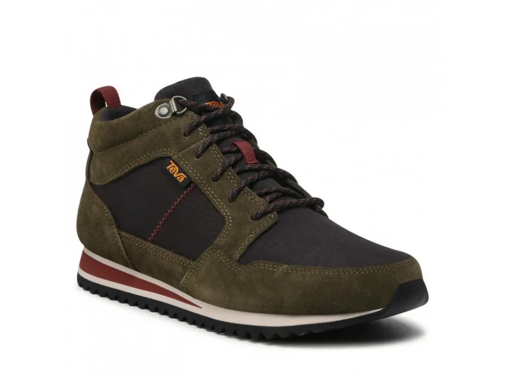 TEVA Pánské volnočasové boty HIGHSIDE MID - hnědo/zelené Nejlepší Volba