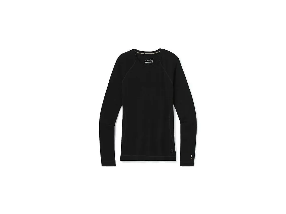 SMARTWOOL Dámské triko W MERINO BASELAYER CREW BOXED black – černá Nejlepší Cena