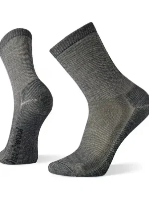SMARTWOOL Dámské ponožky W HIKE CLASSIC EDITION LIGHT CUSHION CREW SOCKS medium gray – šedé Výhodná Nabídka