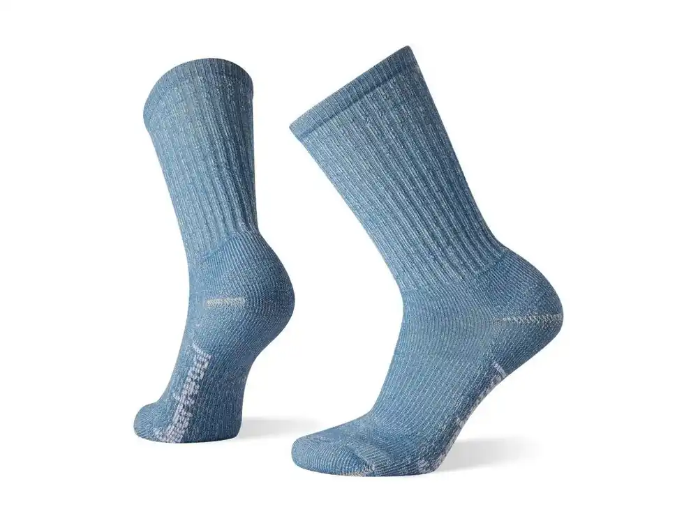 Autentický SMARTWOOL Dámské ponožky W HIKE CLASSIC ED LIGHT CUSHION CREW SOC mist blue – modrá