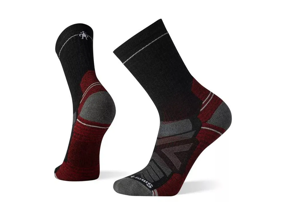 Ověřený SMARTWOOL Ponožky HIKE LIGHT CUSHION CREW SOCKS charcoal – šedé