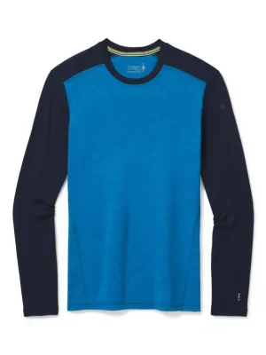 SMARTWOOL Pánské triko M MERINO 250 BASELAYER CREW BXD neptune blue heather/deep navy - modré Cenový Hit