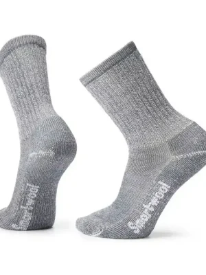 SMARTWOOL Ponožky CLASSIC HIKE LIGHT CUSHION CREW SOCKS light grey – modrošedé Vysoce Kvalitní